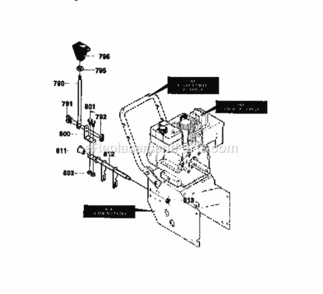 Page I Diagram and Parts List for 536886191  Craftsman Snow Blower