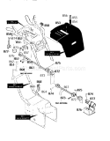 Part Location Diagram of 761066-853 Craftsman Bracket, Lower Chute Control