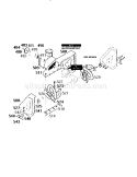 Auger Housing Assembly Diagram and Parts List for 536886220  Craftsman Snow Blower