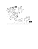 Page C Diagram and Parts List for 536886260  Craftsman Snow Blower