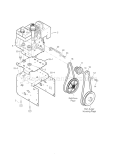 26" 9Hp Engine Diagram and Parts List for 536886261  Craftsman Snow Blower