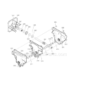 26" 9Hp Gear Case Diagram and Parts List for 536886261  Craftsman Snow Blower