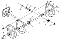 Gear Box Diagram and Parts List for 536886280  Craftsman Snow Blower