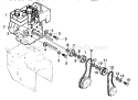 Engine Components Diagram and Parts List for 536886280  Craftsman Snow Blower
