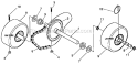 Wheel_Assembly_Repair_Parts Diagram and Parts List for 536886330  Craftsman Snow Blower
