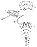 Starter_590672_(71143) Diagram and Parts List for 536886330  Craftsman Snow Blower