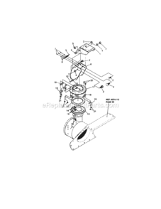 Page K Diagram and Parts List for 536886331  Craftsman Snow Blower