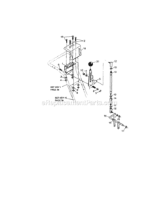 Page M Diagram and Parts List for 536886331  Craftsman Snow Blower