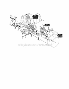 Page C Diagram and Parts List for 536886331  Craftsman Snow Blower