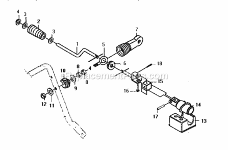 Page J Diagram and Parts List for 536886332  Craftsman Snow Blower