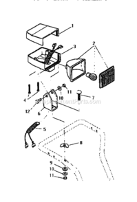 Page L Diagram and Parts List for 536886332  Craftsman Snow Blower