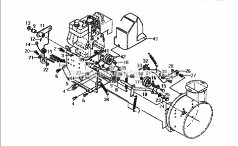 Page C Diagram and Parts List for 536886332  Craftsman Snow Blower