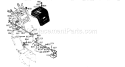 Chute Control Rod Assembl Diagram and Parts List for 536886350  Craftsman Snow Blower