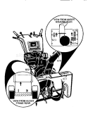 Decals Diagram and Parts List for 536886350  Craftsman Snow Blower