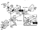 Auger Housing Assembly Diagram and Parts List for 536886350  Craftsman Snow Blower