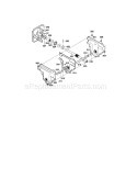Gear Case Assembly Diagram and Parts List for 536886440  Craftsman Snow Blower