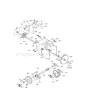 Drive Components Diagram and Parts List for 536886440  Craftsman Snow Blower