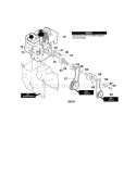 Engine Diagram and Parts List for 536886480  Craftsman Snow Blower