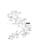 Drive Components Diagram and Parts List for 536886480  Craftsman Snow Blower