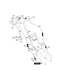 Handle Diagram and Parts List for 536886480  Craftsman Snow Blower