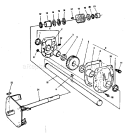 Gear Box Diagram and Parts List for 536886500  Craftsman Snow Blower