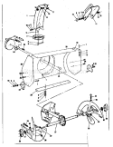 Auger Housing Assembly Diagram and Parts List for 536886500  Craftsman Snow Blower