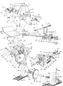 Motor Mount Assembly Diagram and Parts List for 536886510  Craftsman Snow Blower