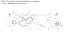 Wheel Assembly Diagram and Parts List for 536886530  Craftsman Snow Blower