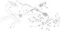 Chute Control Diagram and Parts List for 536886531  Craftsman Snow Blower