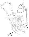 Belt Cover Diagram and Parts List for 536886531  Craftsman Snow Blower