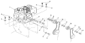 Engine Components Diagram and Parts List for 536886531  Craftsman Snow Blower