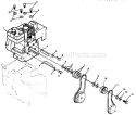 Engine Components Repair Diagram and Parts List for 536886540  Craftsman Snow Blower