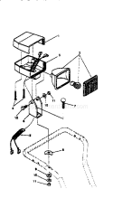 Headlight Diagram and Parts List for 536886621  Craftsman Snow Blower