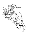 Handle Assembly Diagram and Parts List for 536886650  Craftsman Snow Blower