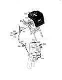 Remote Chute Assembly Diagram and Parts List for 536886650  Craftsman Snow Blower