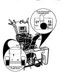 Decals Diagram and Parts List for 536886650  Craftsman Snow Blower