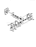 Gear Case Assembly Diagram and Parts List for 536886650  Craftsman Snow Blower