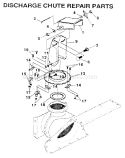 Discharge Chute Diagram and Parts List for 536886810  Craftsman Snow Blower