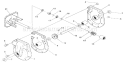 Gear Box Diagram and Parts List for 536886811  Craftsman Snow Blower