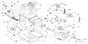 Frame Components Diagram and Parts List for 536886811  Craftsman Snow Blower