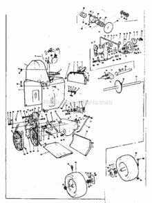 Page D Diagram and Parts List for 536887000  Craftsman Snow Blower