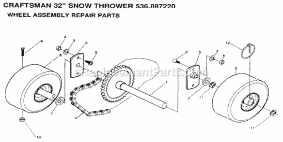 Part Location Diagram of 3181 Craftsman Rollerchain