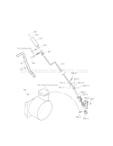 Chute Rod Diagram and Parts List for 536887250  Craftsman Snow Blower
