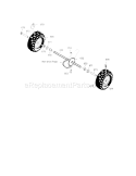 Wheels Diagram and Parts List for 536887250  Craftsman Snow Blower