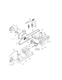 Auger Housing Diagram and Parts List for 536887251  Craftsman Snow Blower