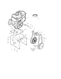 Engine Diagram and Parts List for 536887751  Craftsman Snow Blower