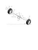 Wheels Diagram and Parts List for 536887752  Craftsman Snow Blower