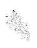 Handle Assembly Diagram and Parts List for 536887752  Craftsman Snow Blower