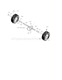 Wheels Diagram and Parts List for 536887991  Craftsman Snow Blower