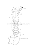 Discharge Chute Diagram and Parts List for 536887991  Craftsman Snow Blower